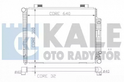 KALE OTO RADYATOR 360500 -  Радиатор, охлаждение двигателя